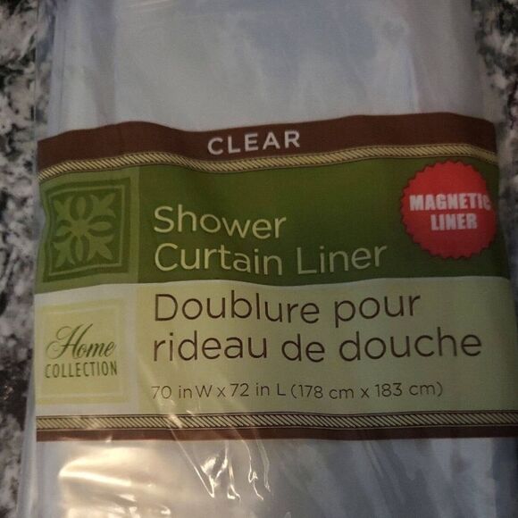 4 Pack Home Collection PEVA Shower Curtain Liners, clear 70x72 in - Picture 8 of 12
